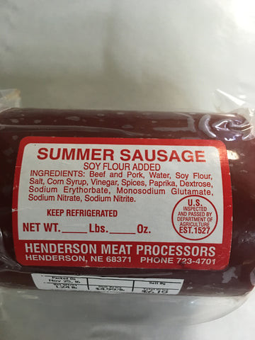 Summer sausage 